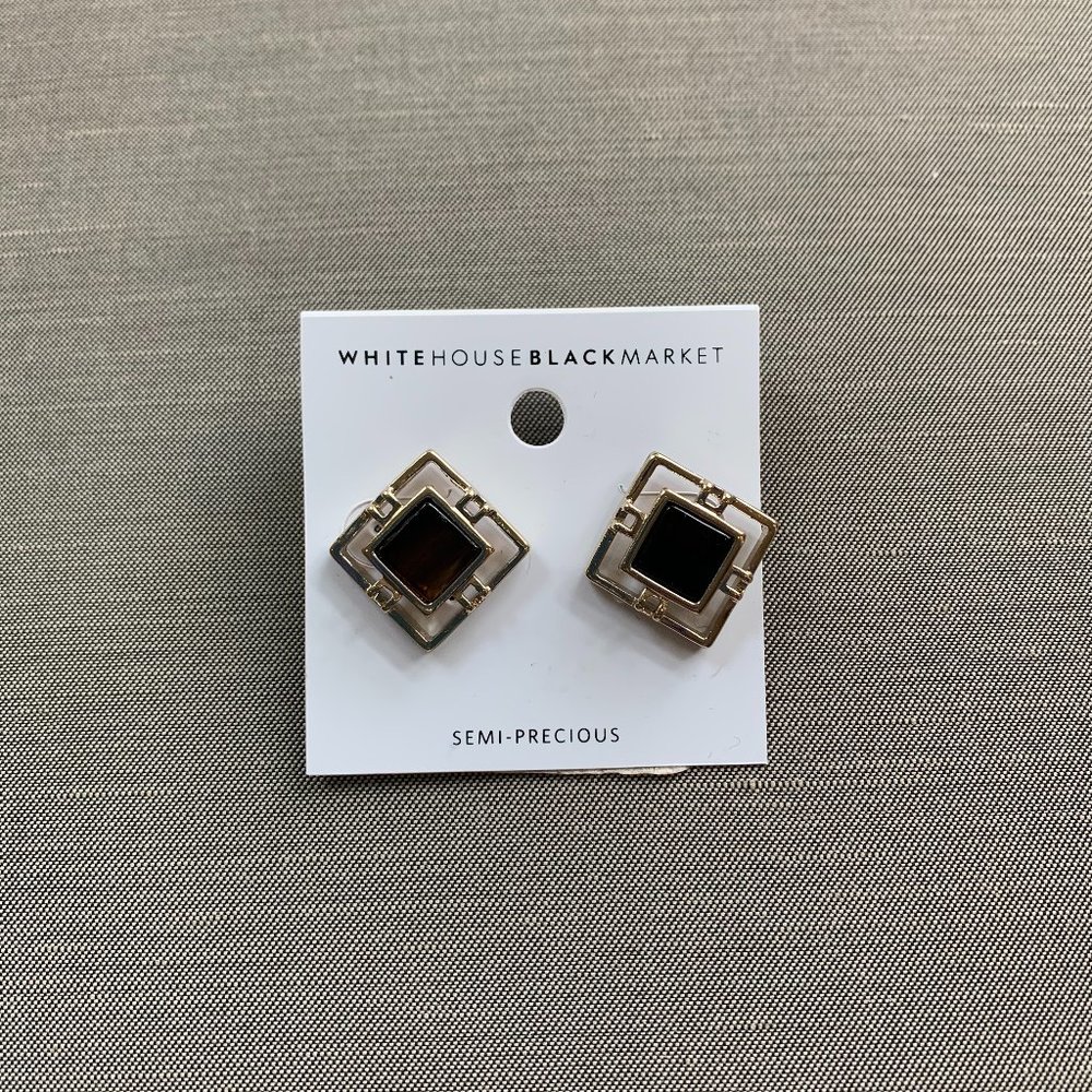 NWT White House/Black Market Semi-Precious Earrings